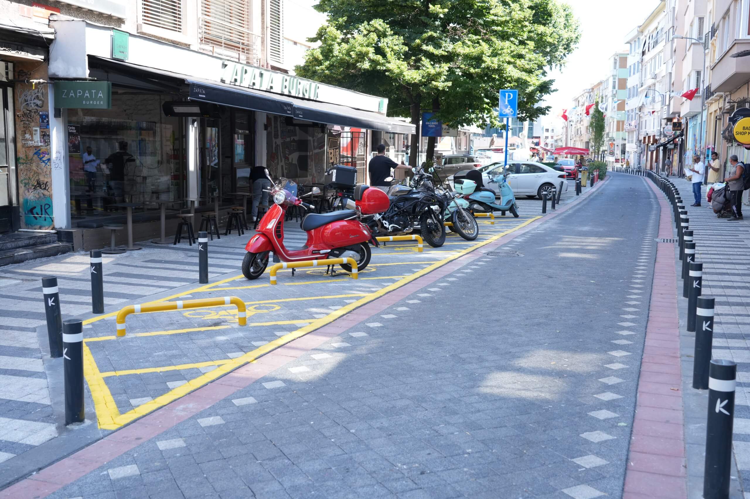 Kadıköy’de motosikletler için park alanları yapılıyor